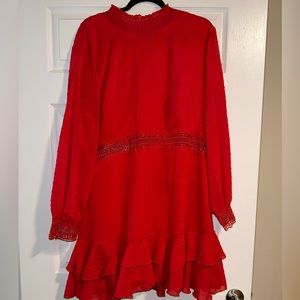Red Showpo Dress - never worn Perfect For Game Day!